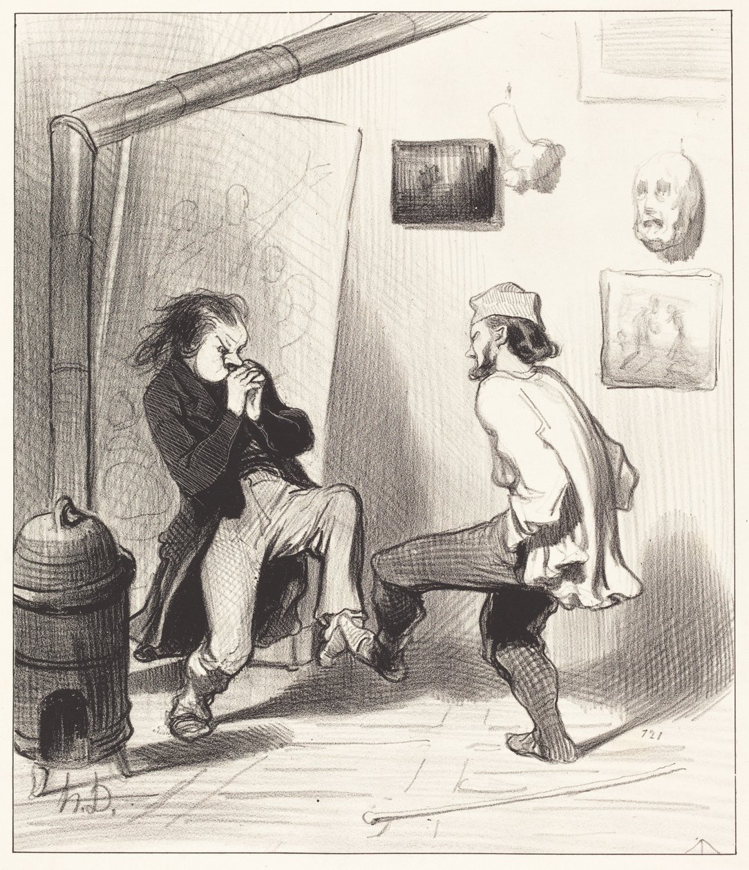 Quando hai bruciato il tuo ultimo cavalletto! da Honoré Daumier