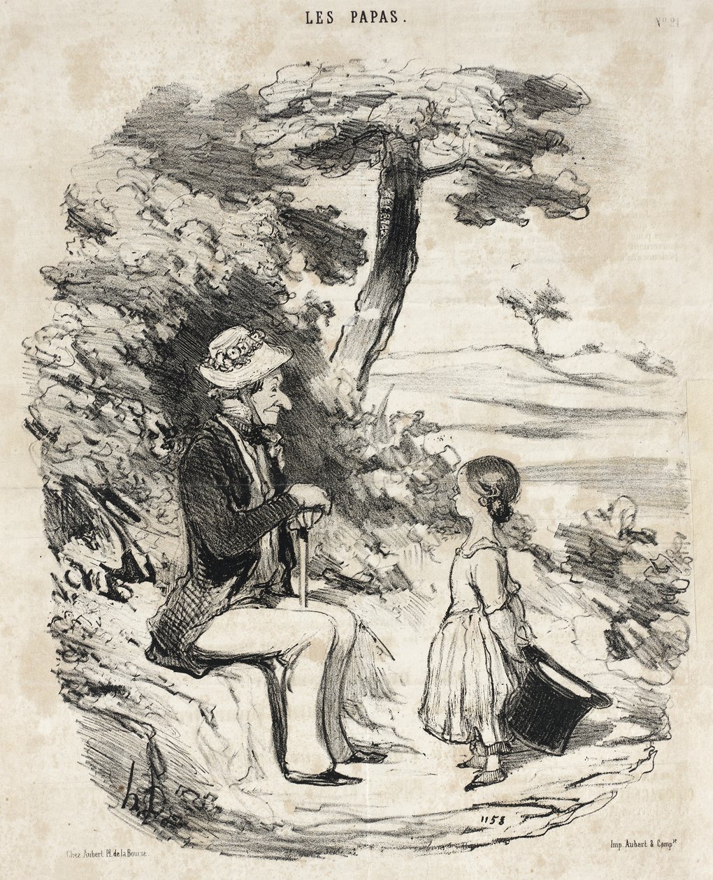 Quando si ha un papà burlone da Honoré Daumier
