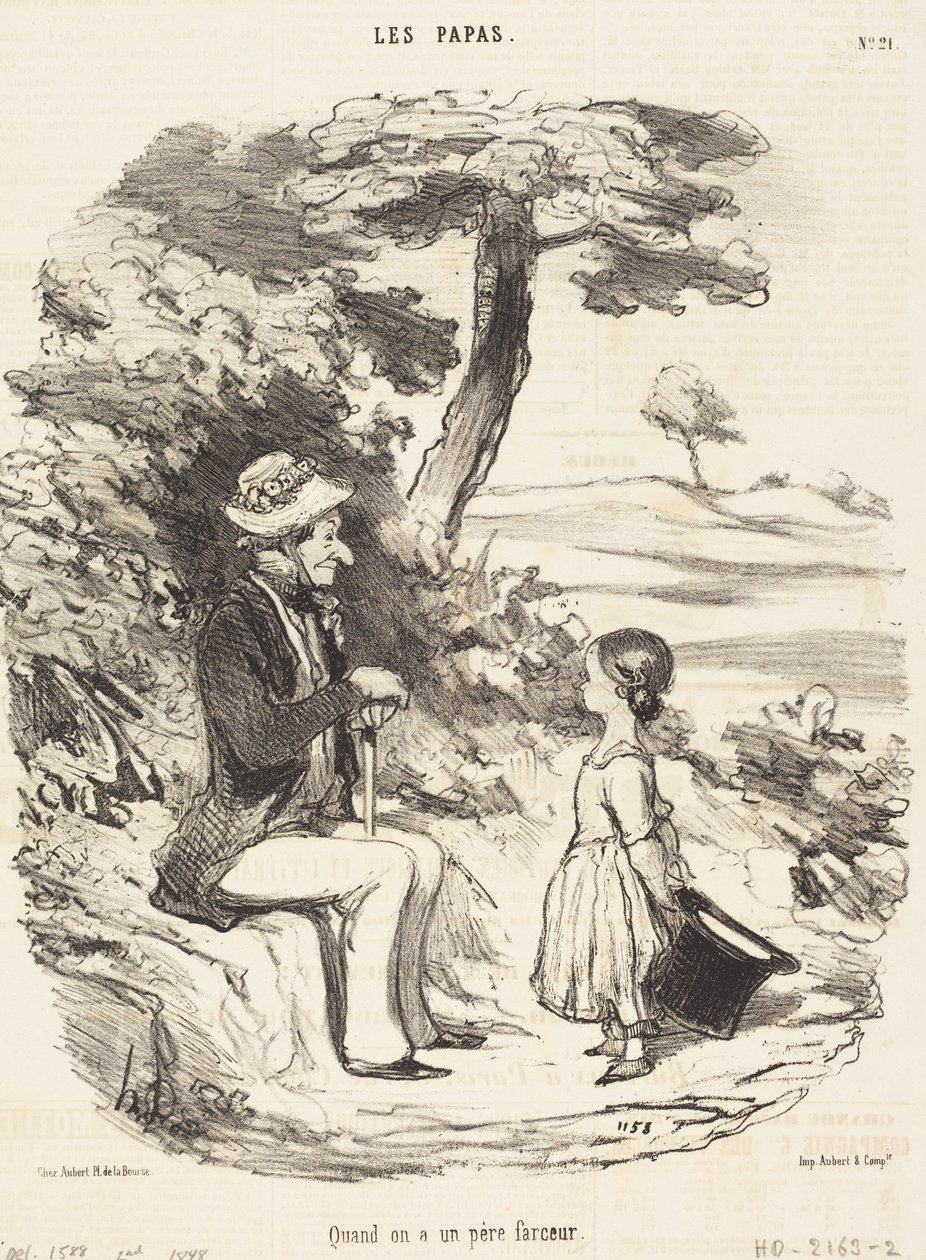 Quando si ha un padre burlone da Honoré Daumier