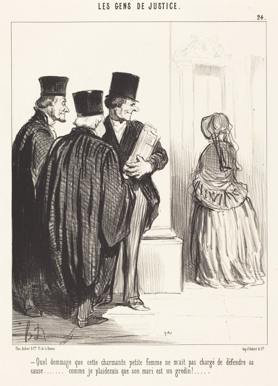 Che peccato che questa affascinante... donna... da Honoré Daumier