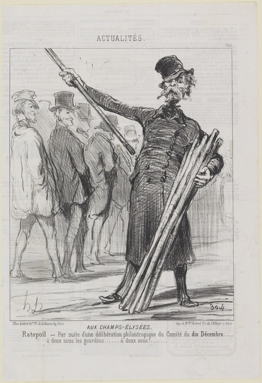 Ratapoil. Sugli Champs-Élysées da Honoré Daumier