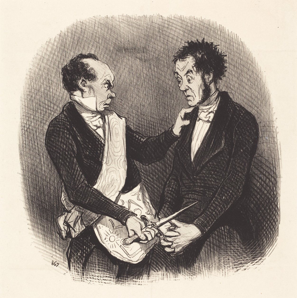 Ricevimento di un massone da Honoré Daumier