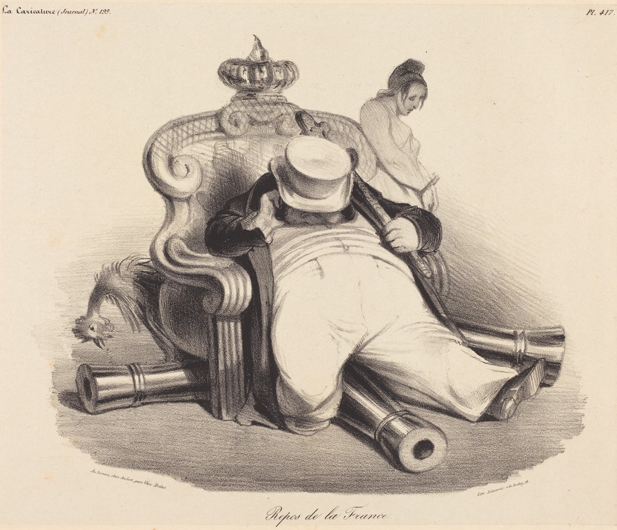 Il riposo della Francia da Honoré Daumier