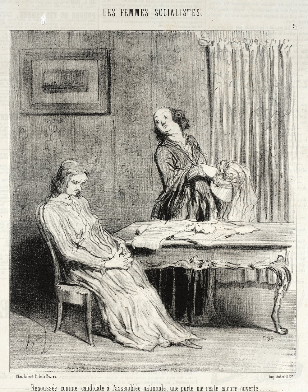Respinta... una porta mi rimane aperta... da Honoré Daumier