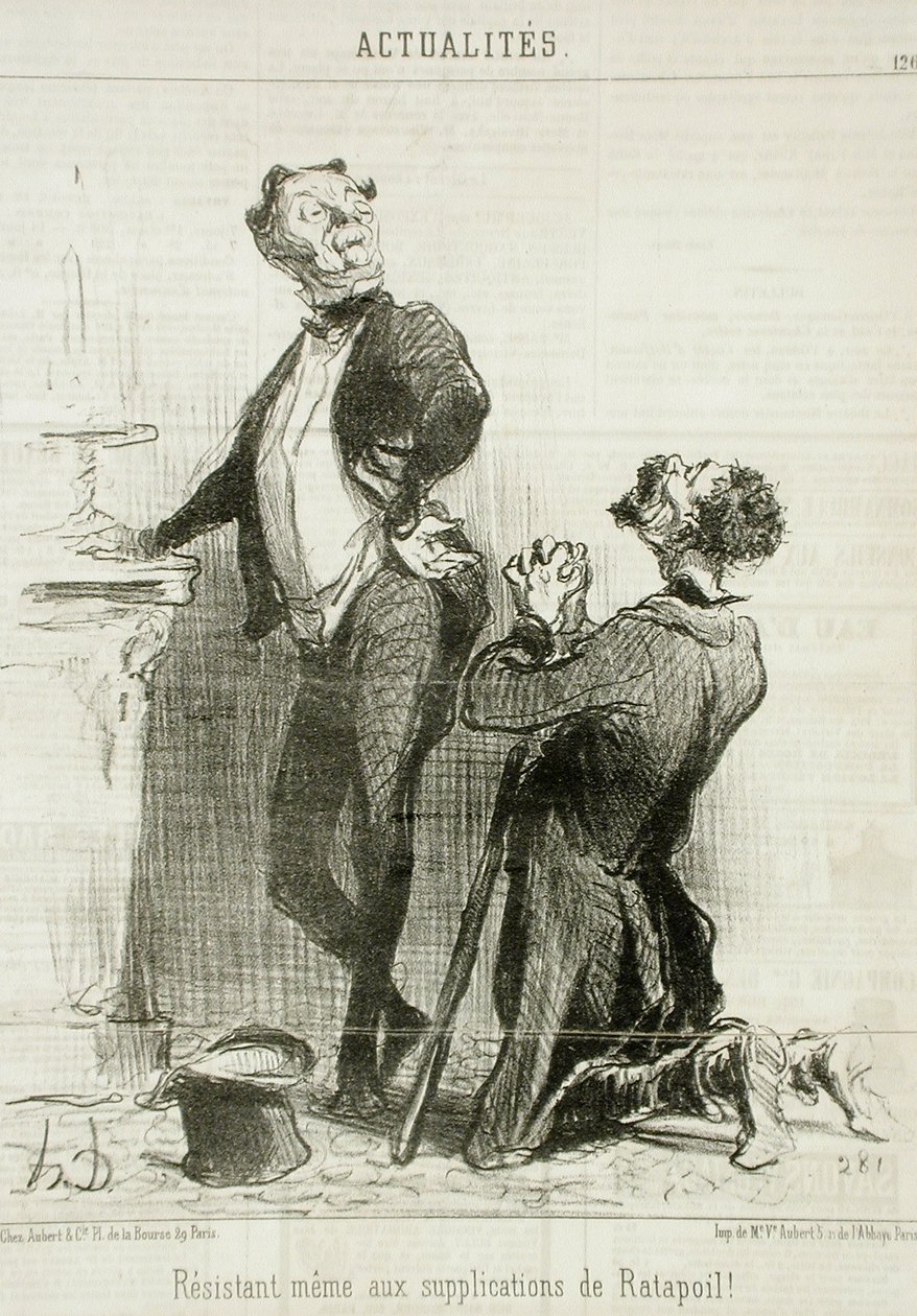 Resistente ... alle suppliche di Ratapoil da Honoré Daumier