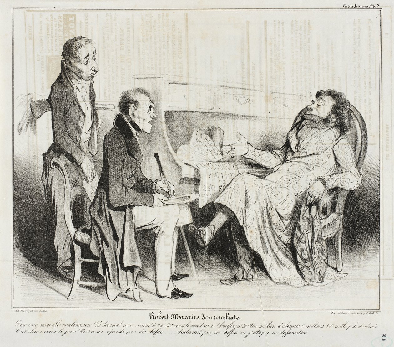 Robert Macaire, giornalista da Honoré Daumier