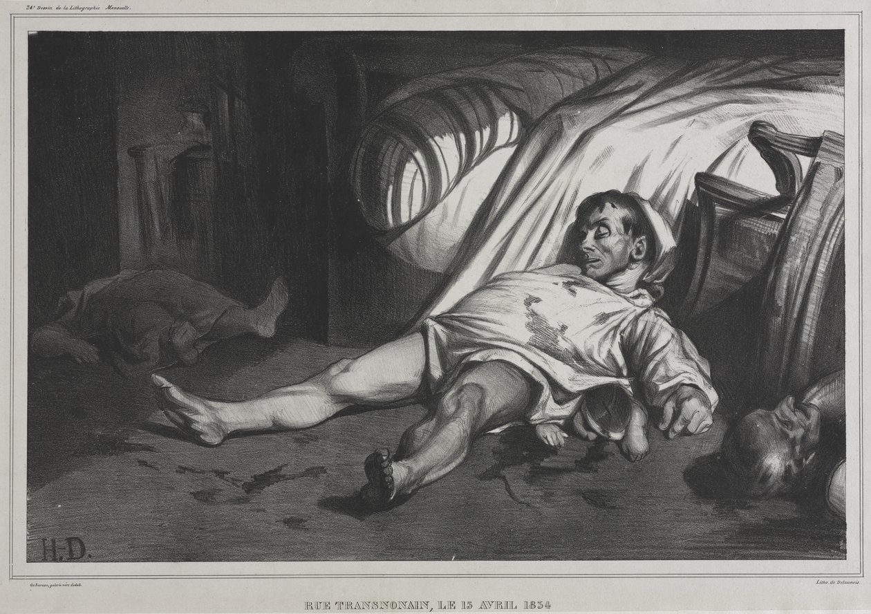 Rue Transnonain, 15 aprile 1834 da Honoré Daumier