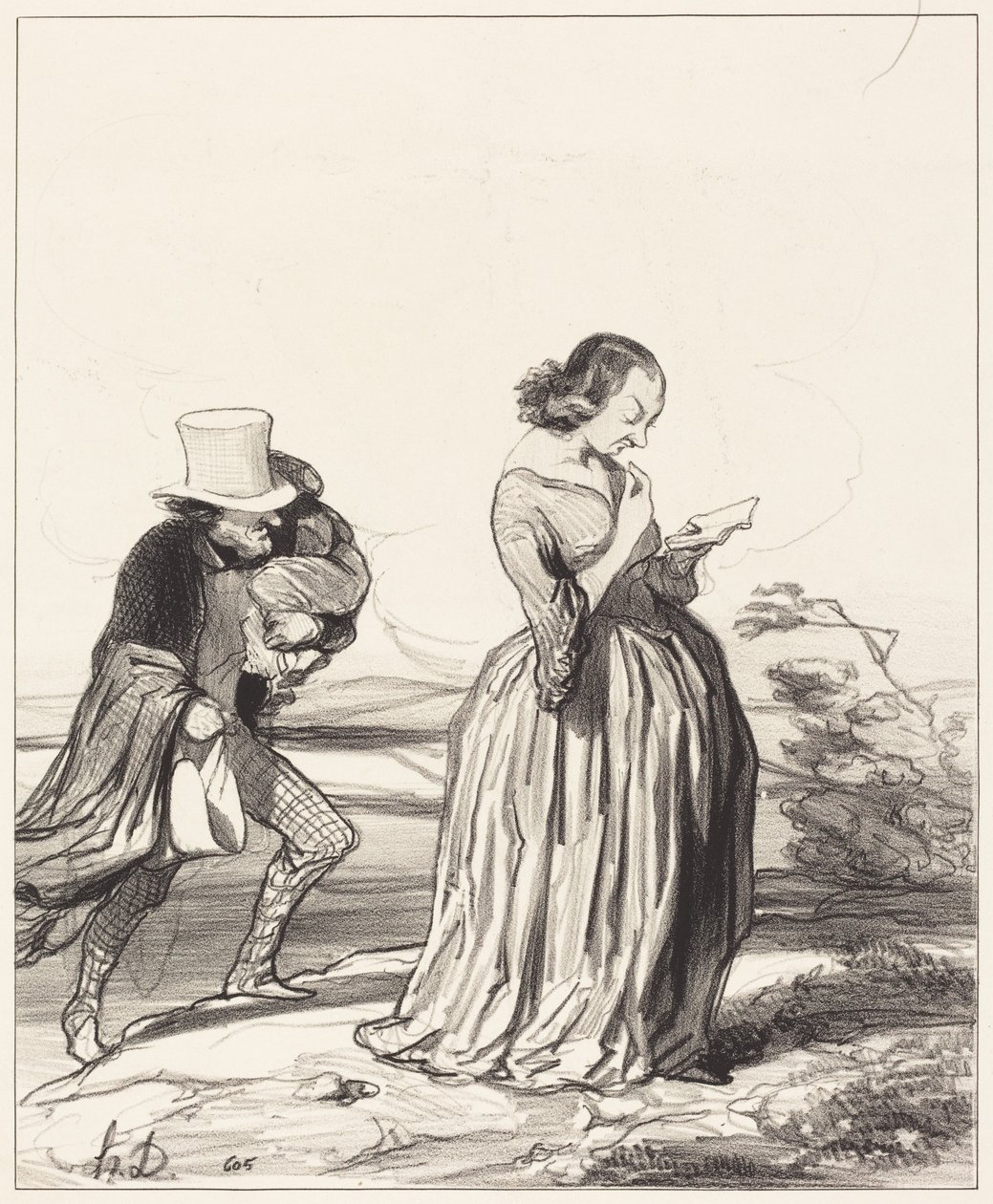 Accidenti!... quanto vorrei... che mia moglie avesse finito... da Honoré Daumier