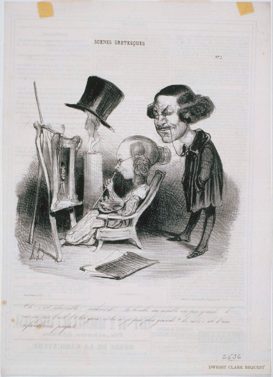 Scene grottesche: Oh! È ammirevole... da Honoré Daumier