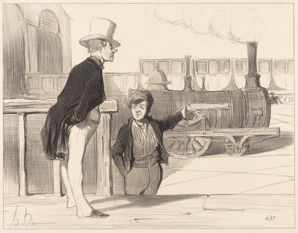 Ma la mia macchina va bene Credo proprio di sì... da Honoré Daumier