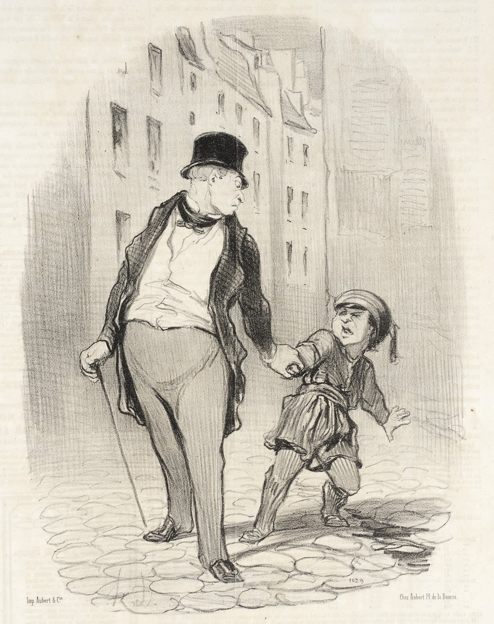 Se non vieni a scuola più in fretta di così da Honoré Daumier