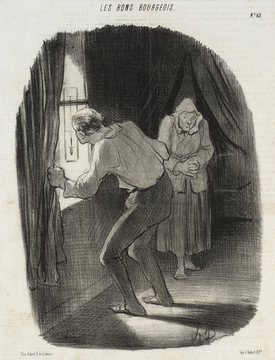 Sei gradi sotto zero... Ah! Ormai non mi stupisco più... da Honoré Daumier