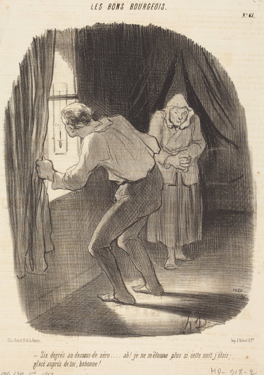 Sei gradi sotto zero... da Honoré Daumier