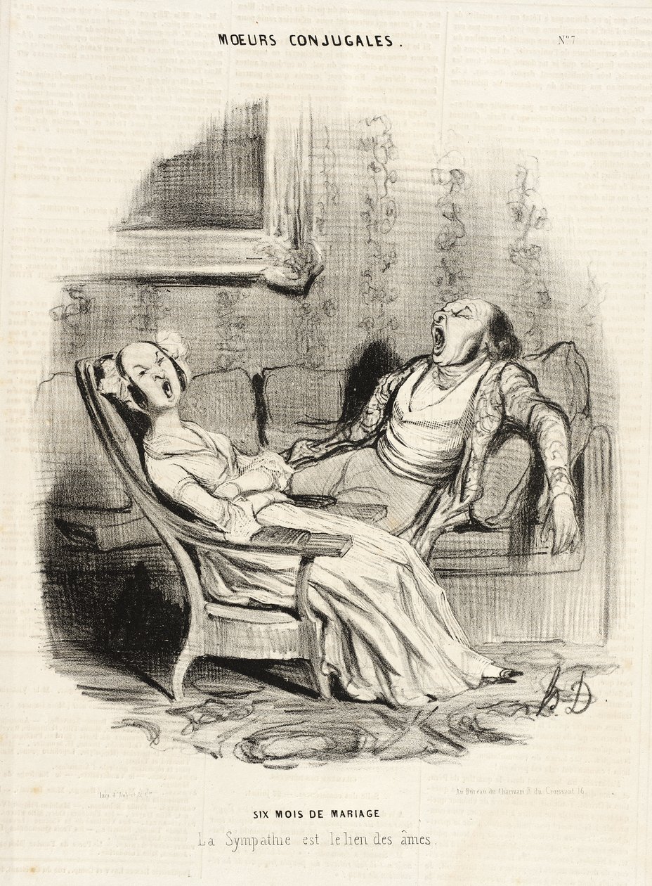 Sei mesi di matrimonio da Honoré Daumier