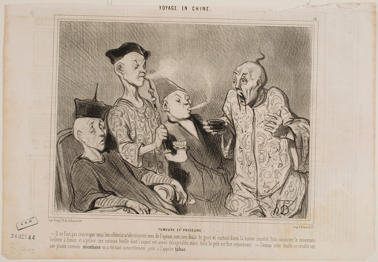Fumatori e spegnicigari da Honoré Daumier
