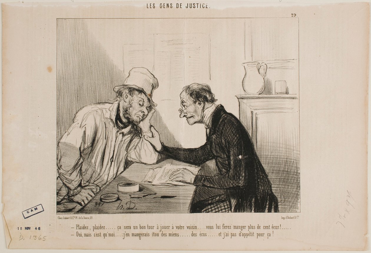 Fategli causa... fategli causa... da Honoré Daumier