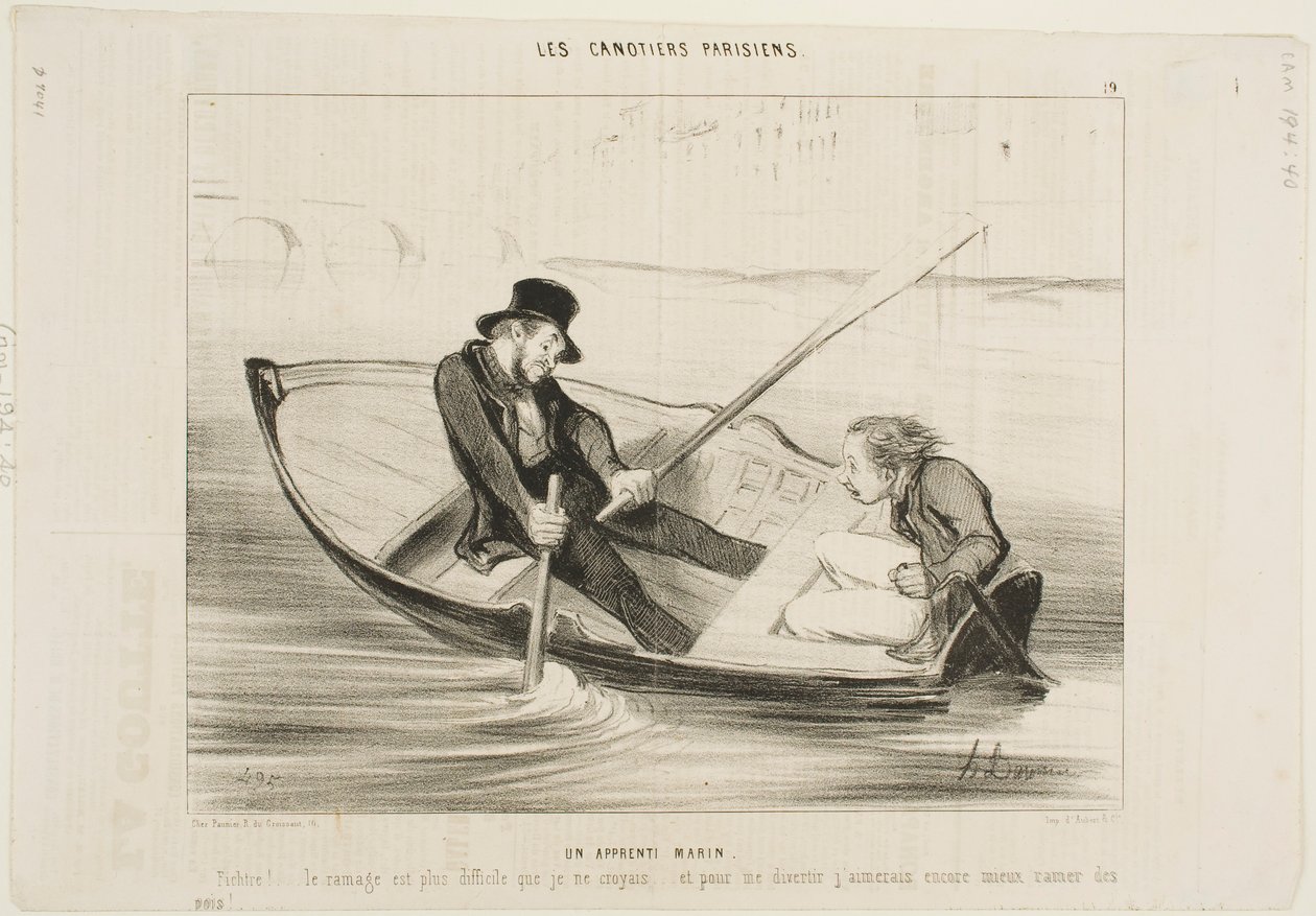 Il marinaio novizio da Honoré Daumier
