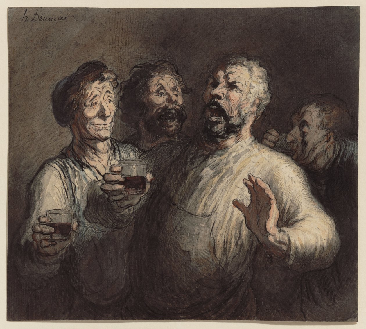I bevitori da Honoré Daumier