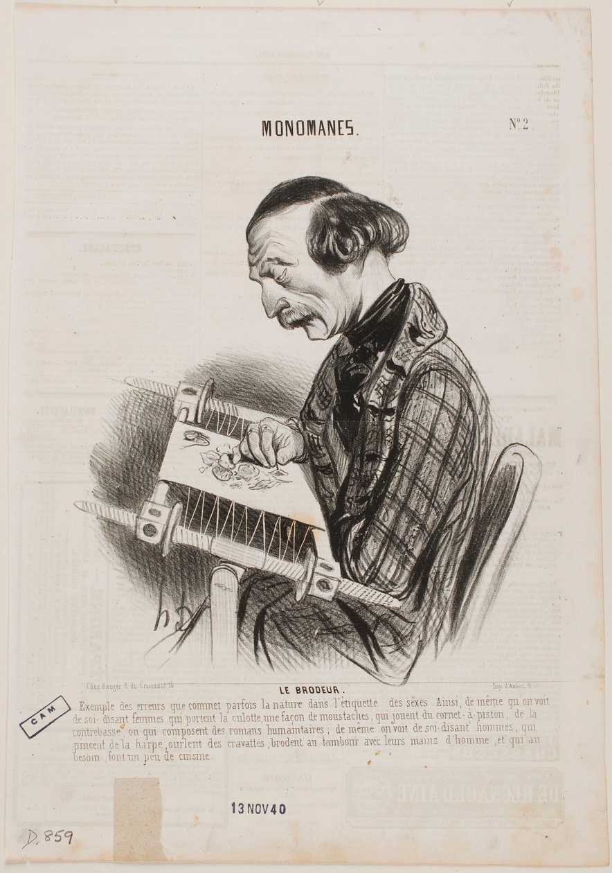 Il ricamatore da Honoré Daumier