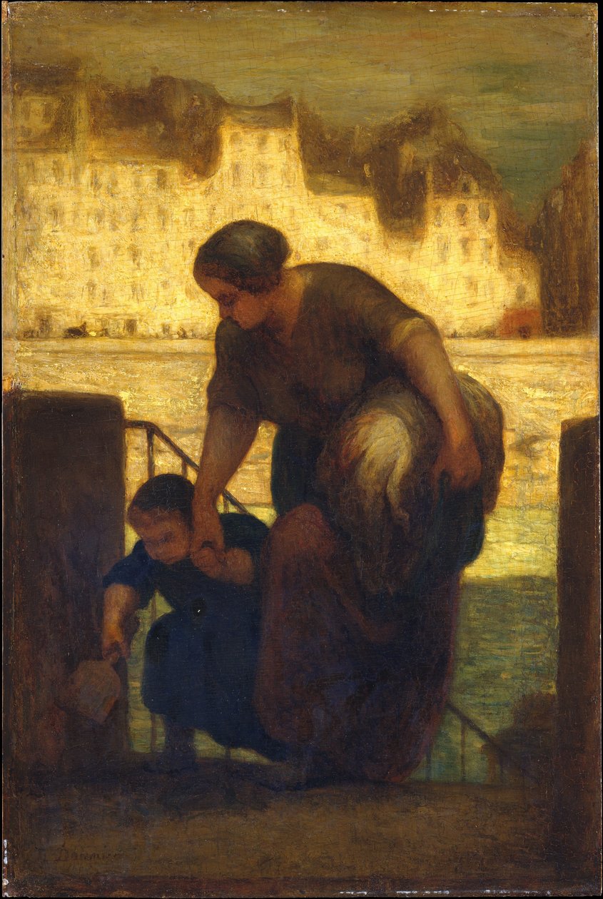 La lavandaia da Honoré Daumier
