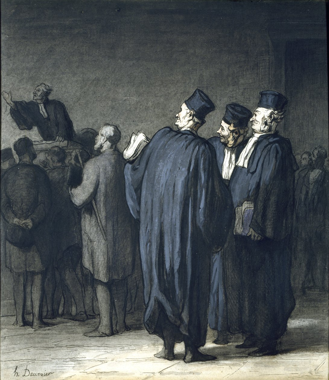 Gli avvocati da Honoré Daumier