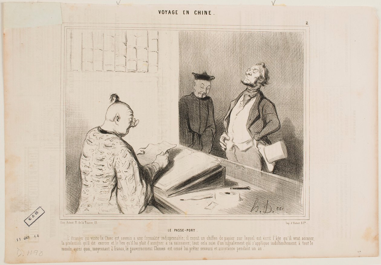 Il passaporto da Honoré Daumier