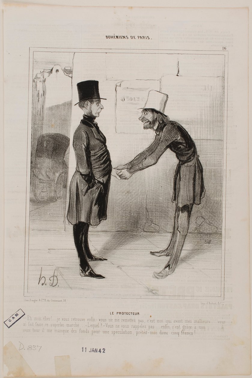 Il mecenate da Honoré Daumier