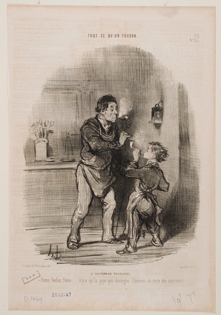 Lo straccivendolo filosofo da Honoré Daumier