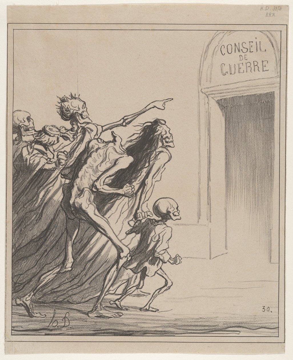 I testimoni - Il consiglio di guerra da Honoré Daumier