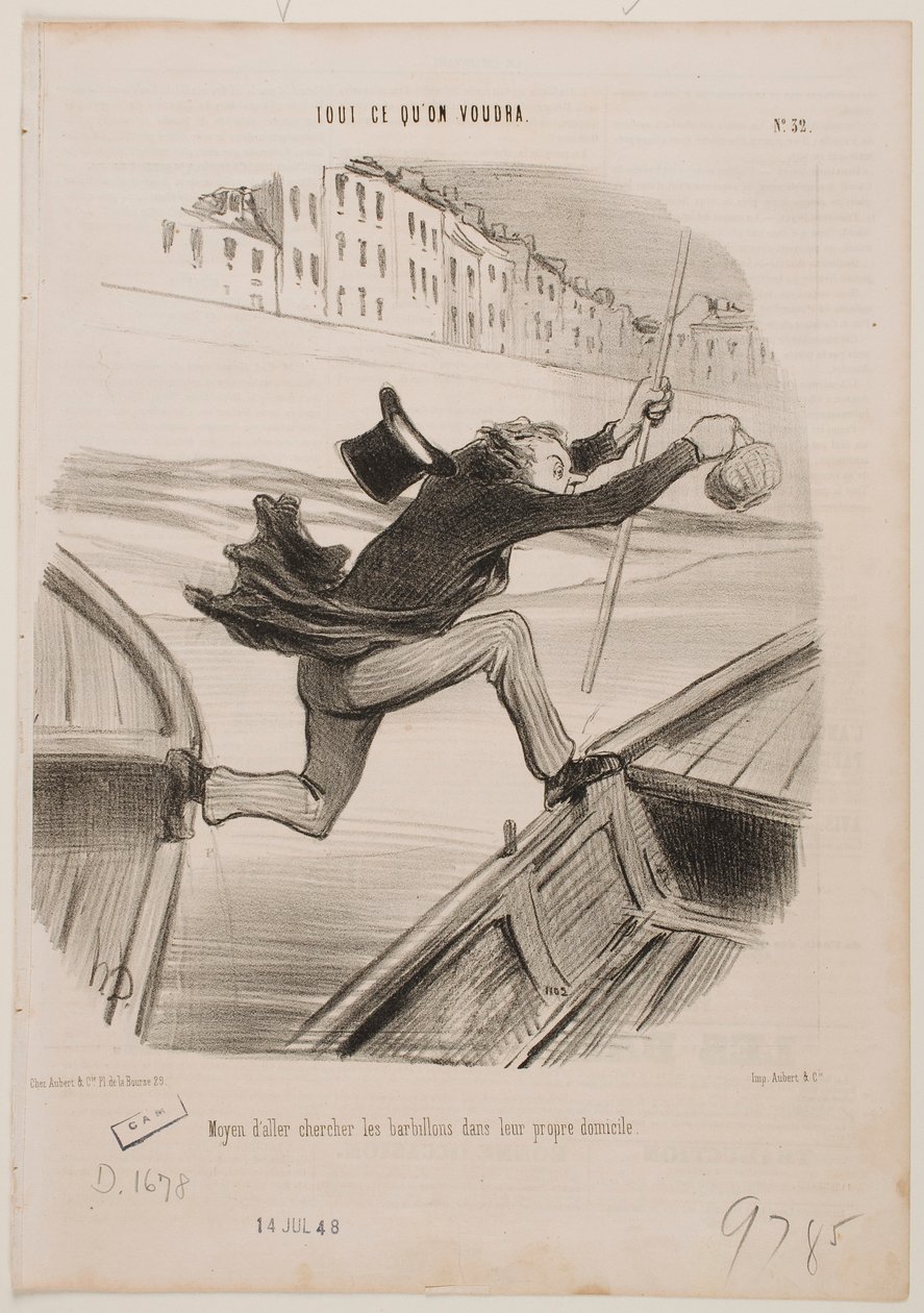 Il metodo migliore per pescare… da Honoré Daumier
