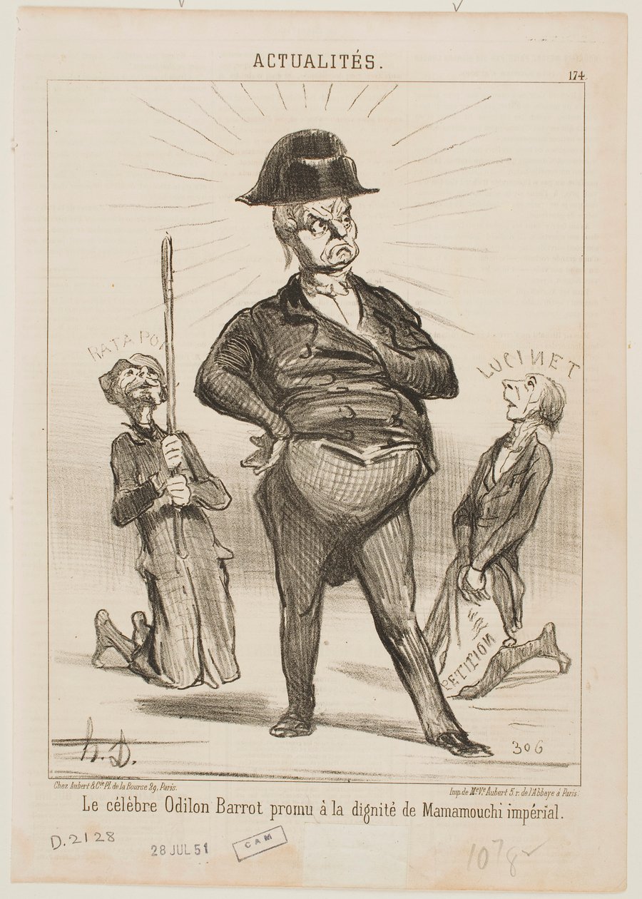 Il celebre Odilon Barrot da Honoré Daumier