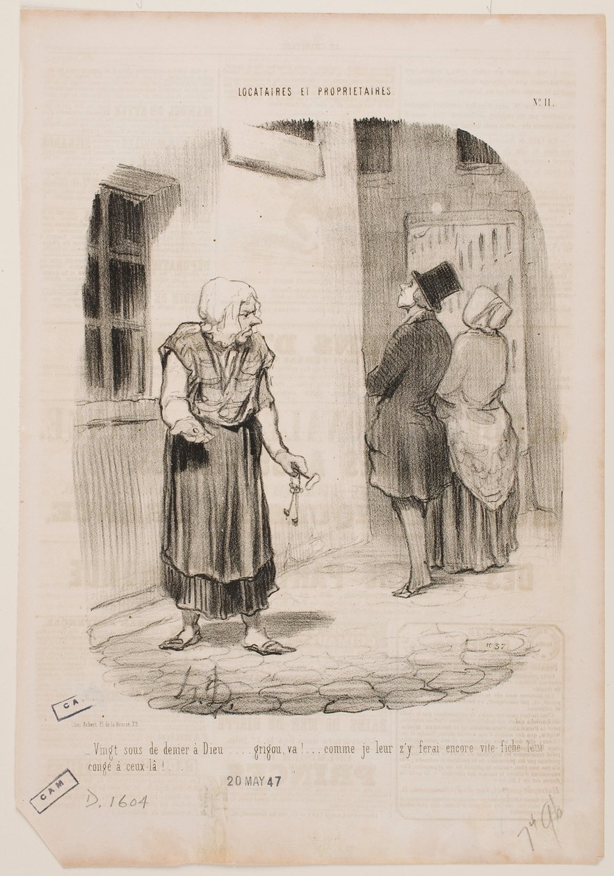 Gli ultimi venti centesimi sono andati a Dio… Scoorge… da Honoré Daumier