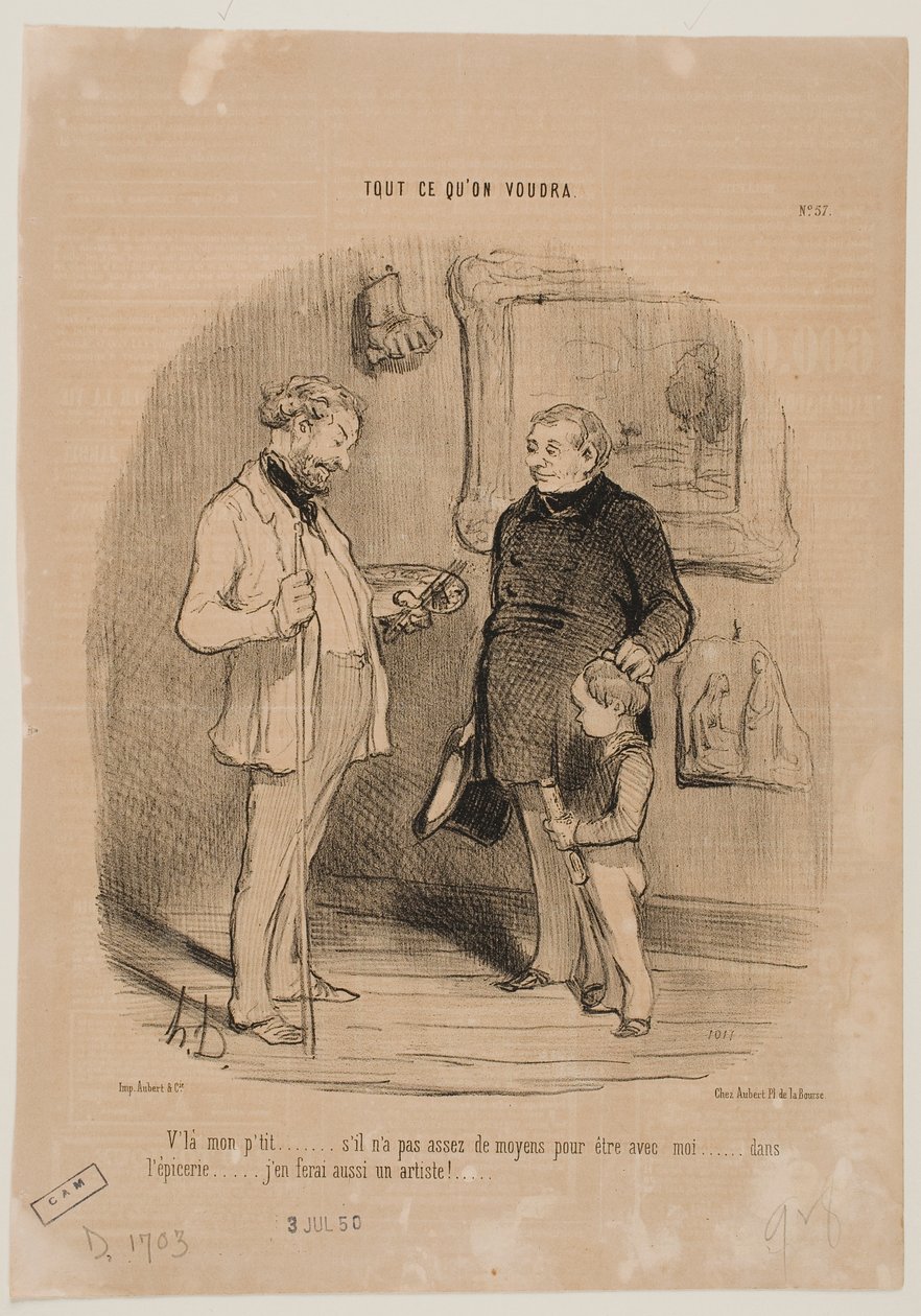 Questo è il mio figlio più piccolo… da Honoré Daumier