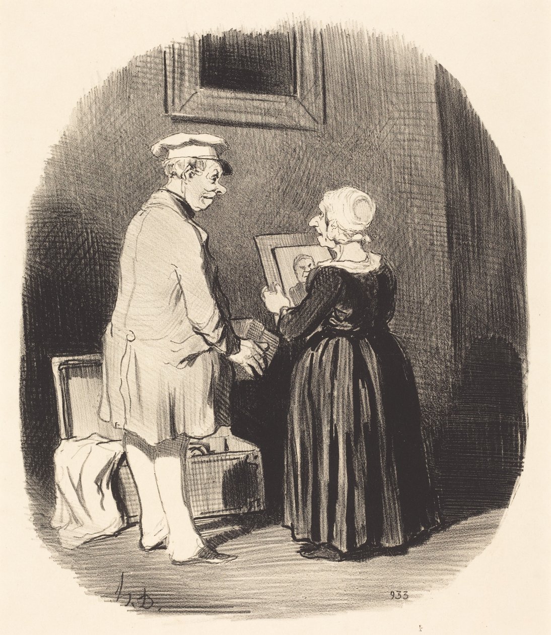 Ecco, mia moglie, il mio ritratto... da Honoré Daumier