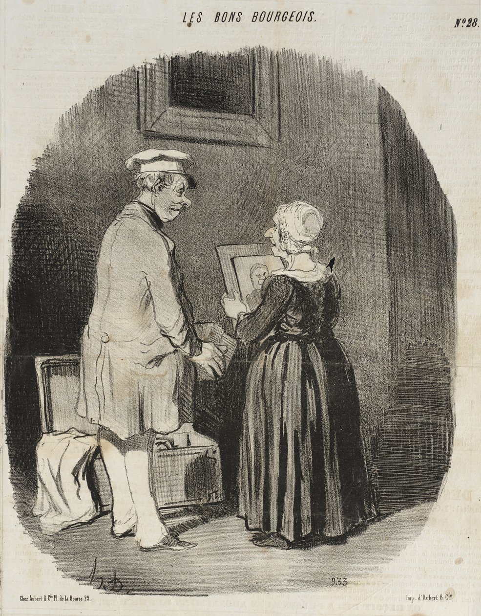 Ecco, mia moglie, il mio ritratto dal dagherrotipista... da Honoré Daumier