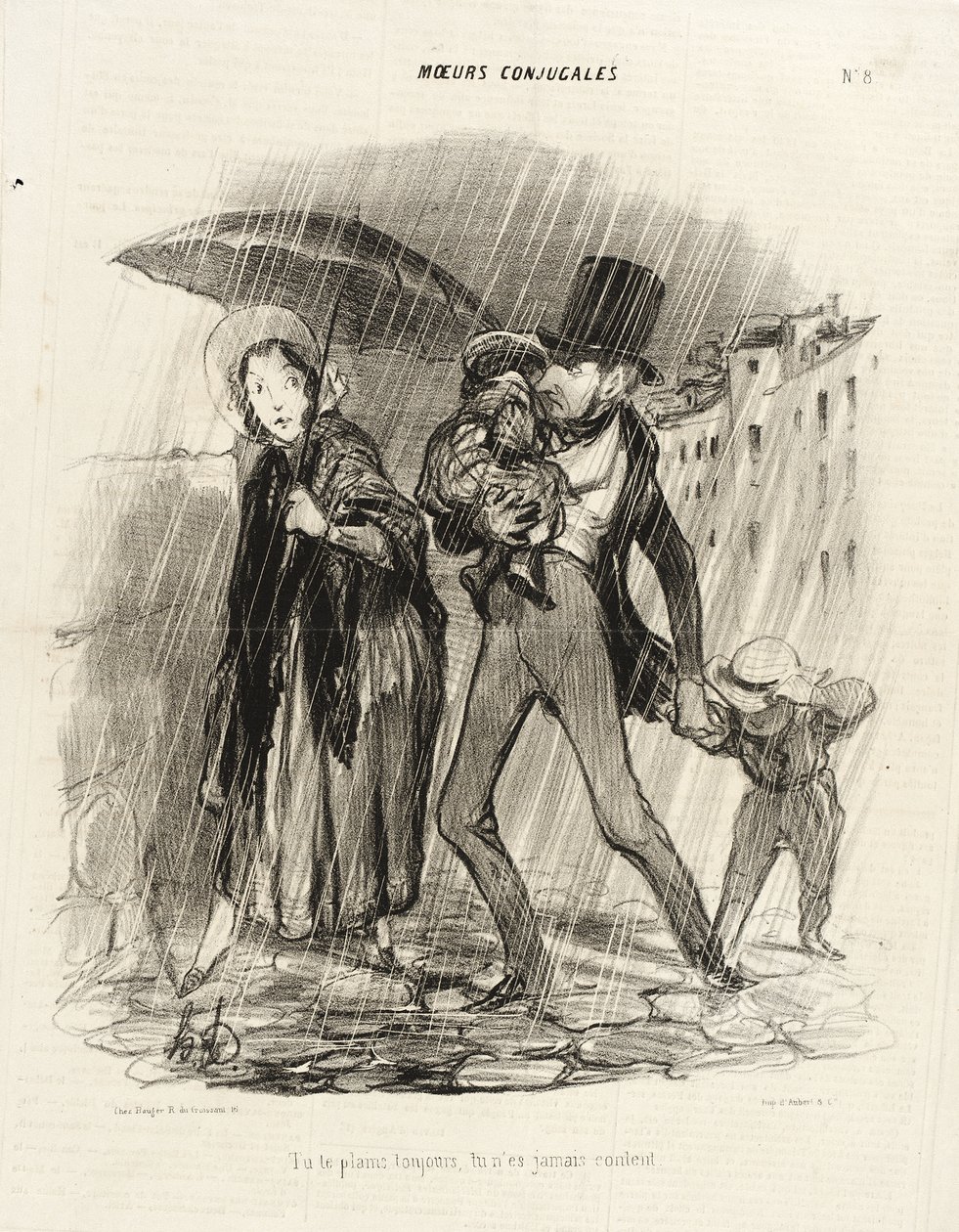 Ti lamenti sempre, non sei mai contento da Honoré Daumier