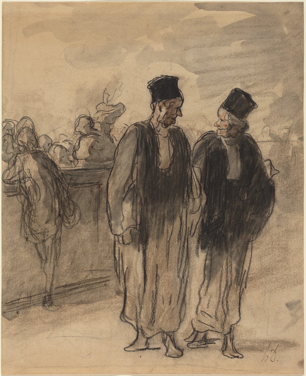 Due avvocati da Honoré Daumier