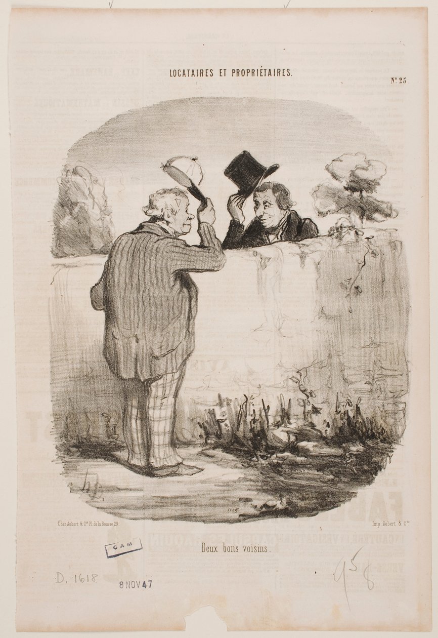 Due buoni vicini da Honoré Daumier