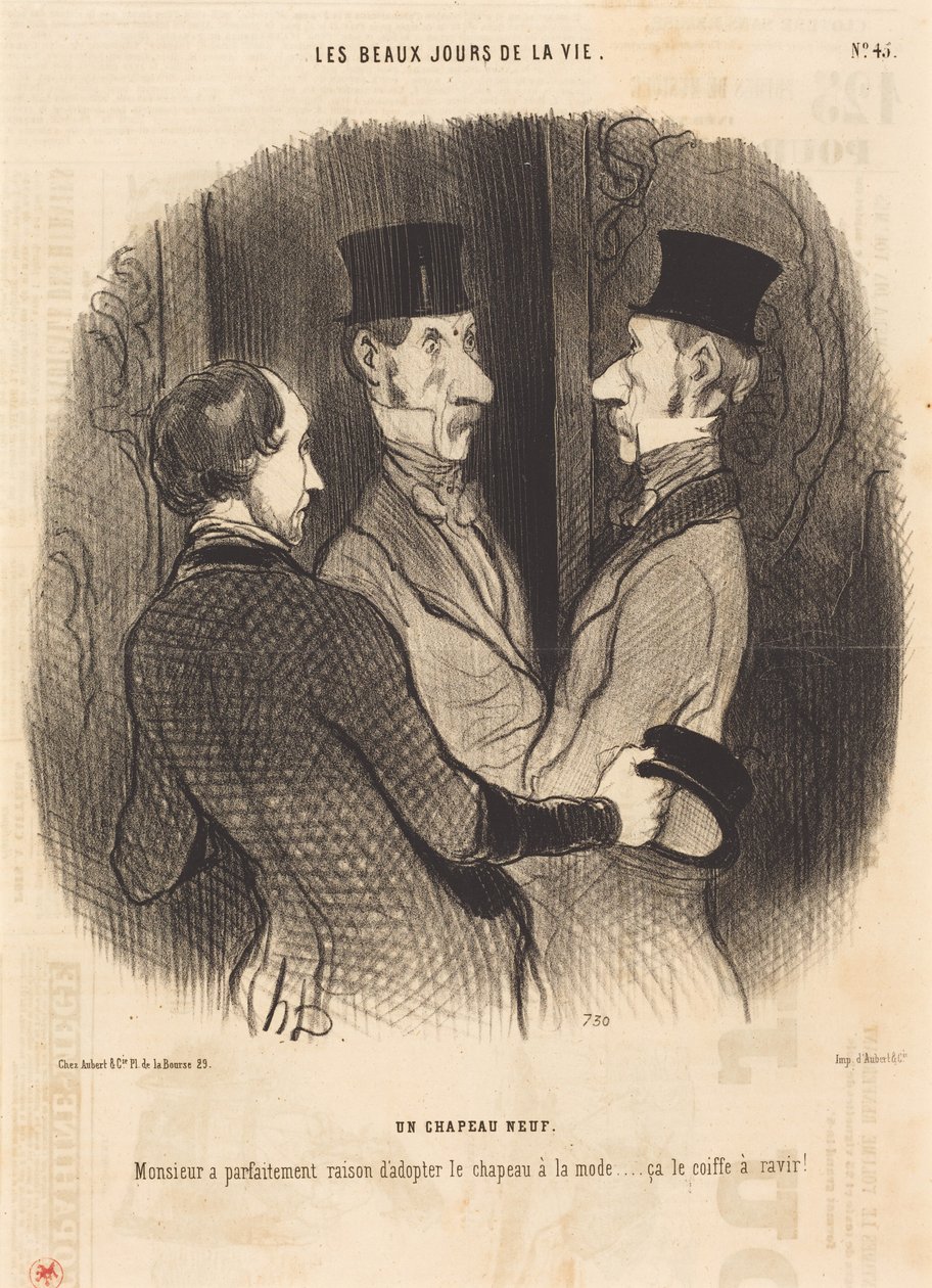 Un cappello nuovo da Honoré Daumier