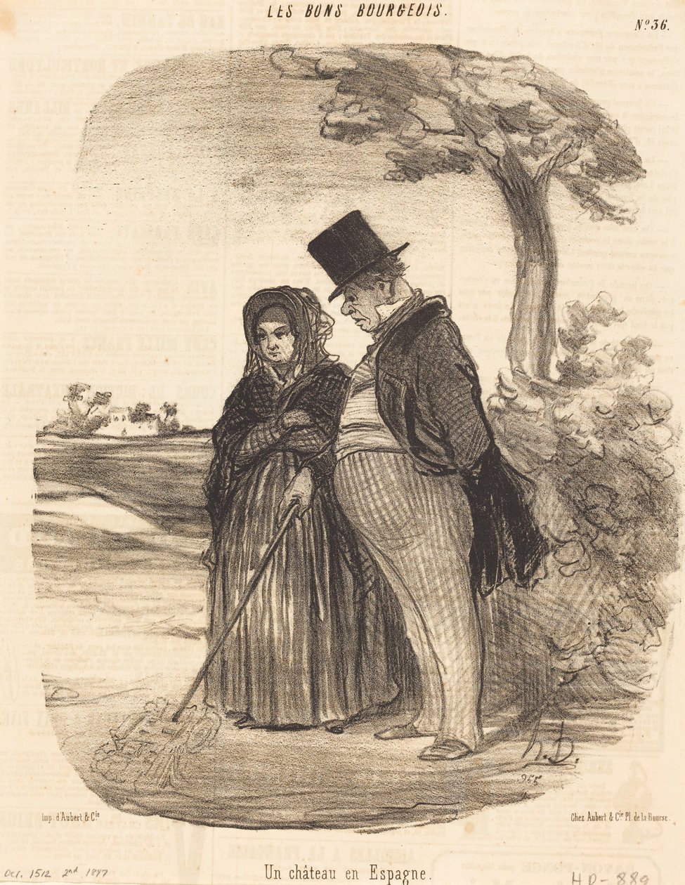 Un castello in aria da Honoré Daumier