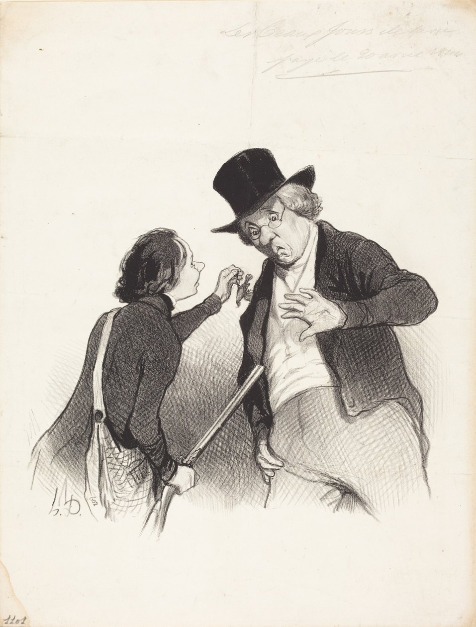 Un inizio di caccia da Honoré Daumier