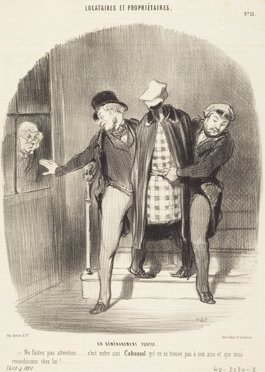 Un trasloco furtivo da Honoré Daumier