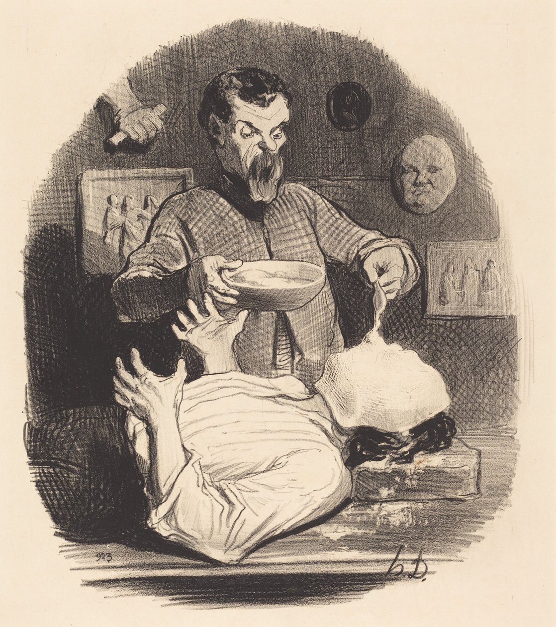 Un signore che vuole darsi la soddisfazione... da Honoré Daumier