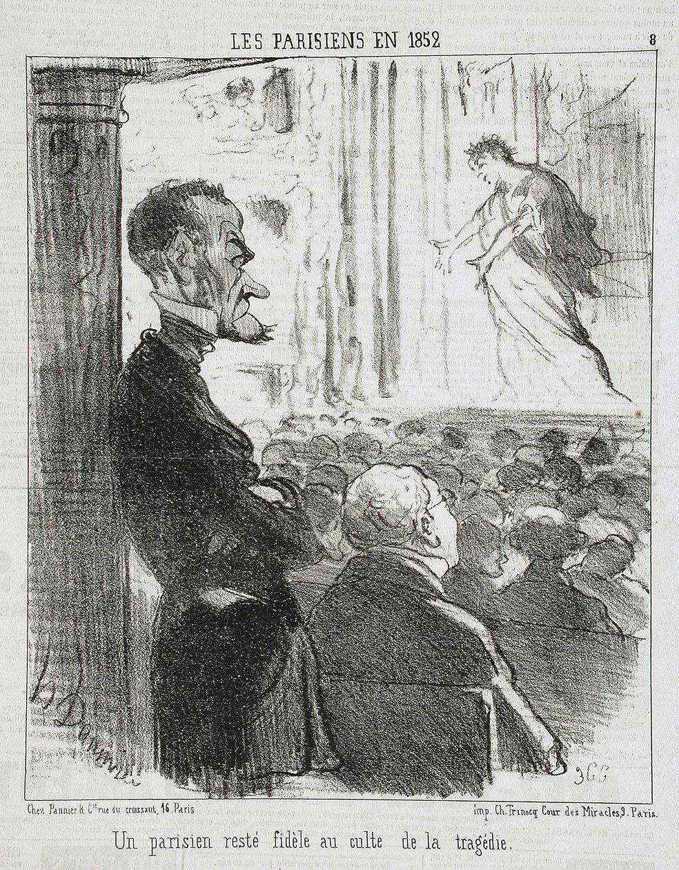 Un parigino rimasto fedele... da Honoré Daumier