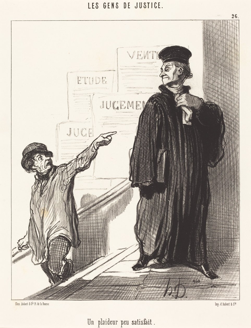 Un ricorrente poco soddisfatto da Honoré Daumier