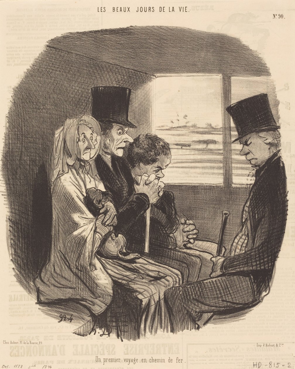 Un primo viaggio in ferrovia da Honoré Daumier
