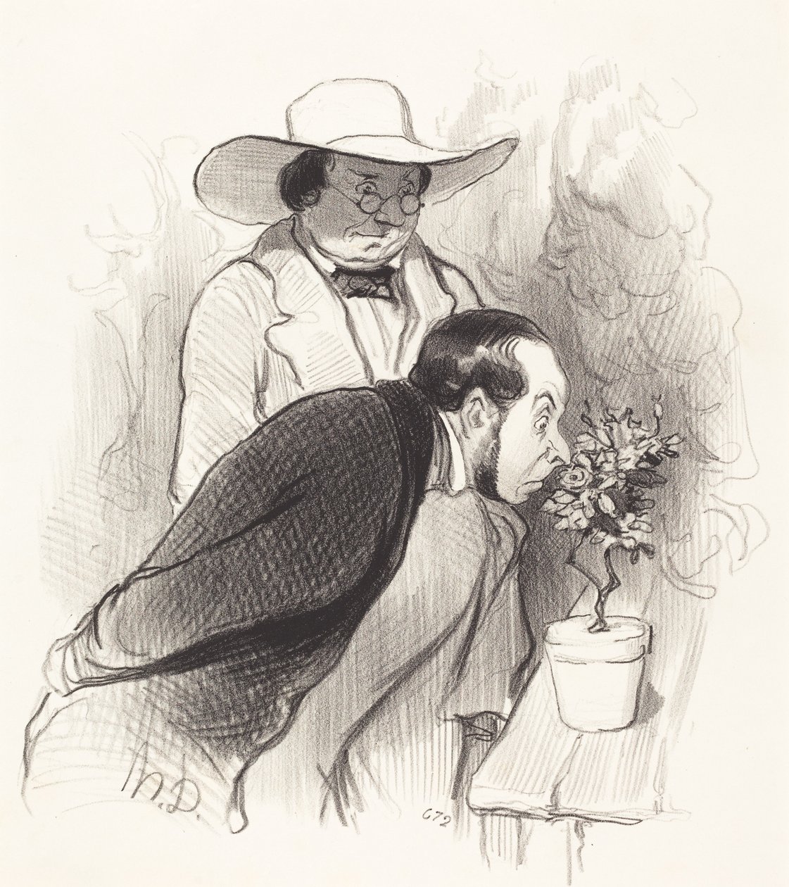 Un trionfo da botanico da Honoré Daumier
