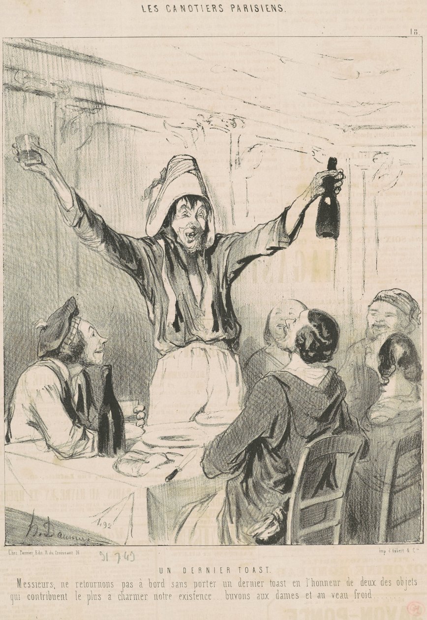 Un ultimo brindisi da Honoré Daumier
