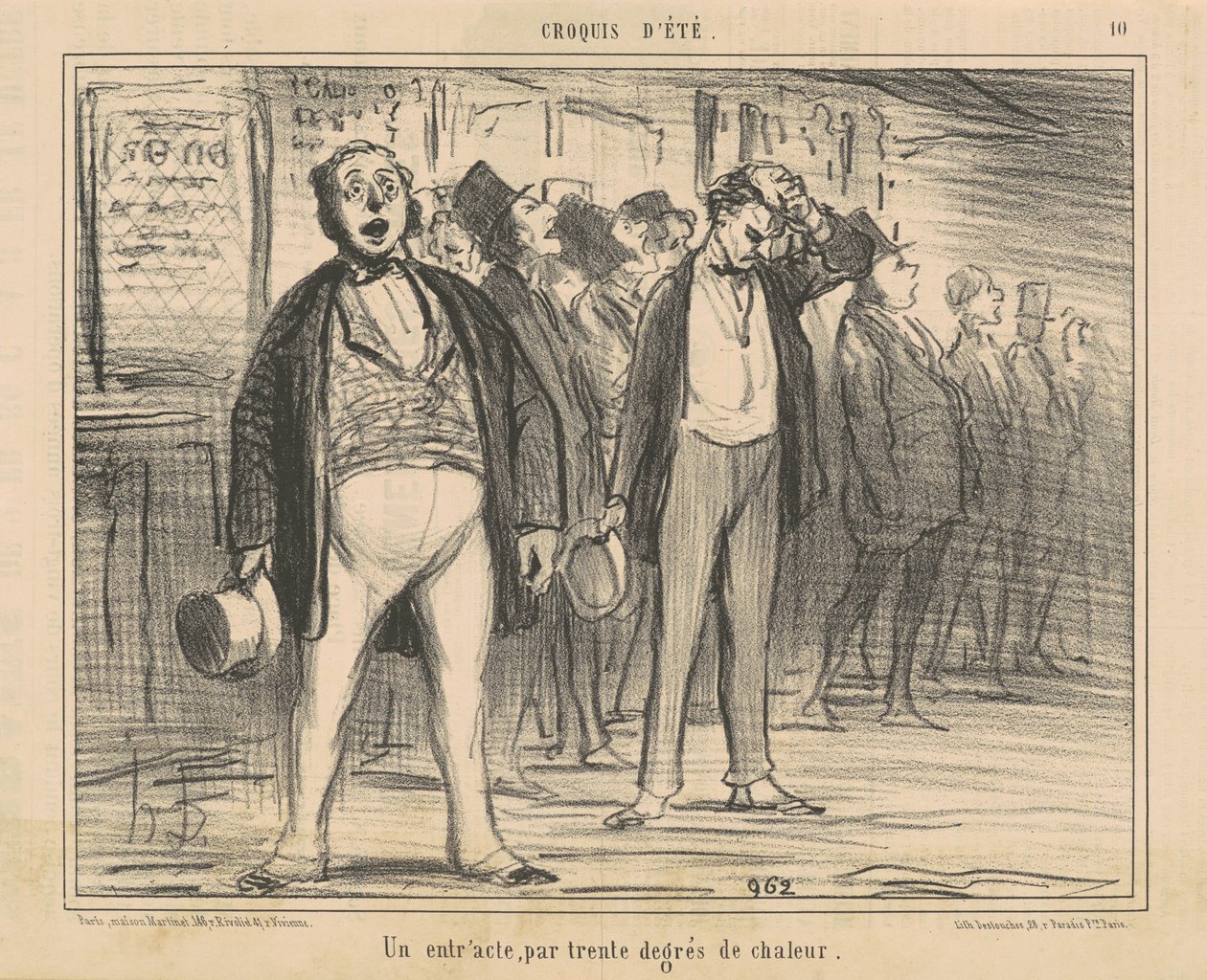 Un intervallo, a trenta gradi di calore da Honoré Daumier