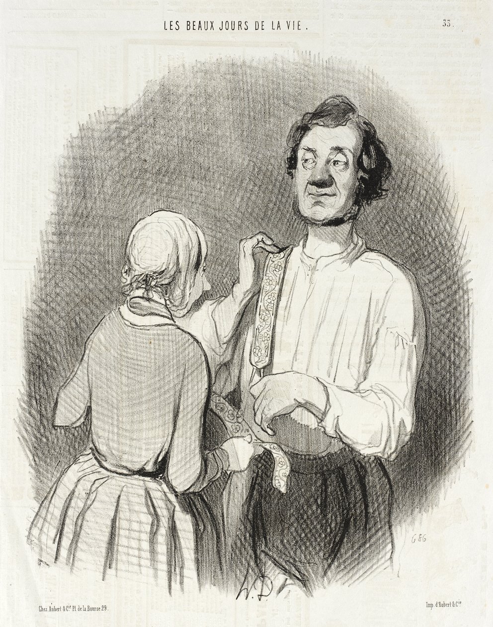 Un giorno di festa e di bretelle. da Honoré Daumier